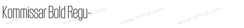 Kommissar Bold Regu字体转换